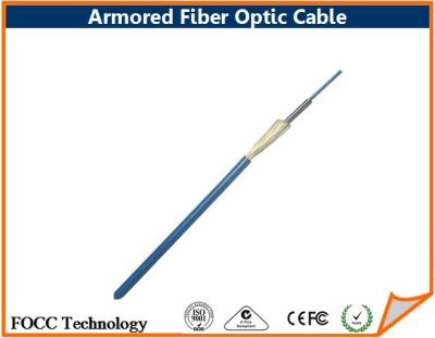 China Flexible Armored Fiber Optic Patch Cable Connectors / Simplex Fiber Optic Cable for sale