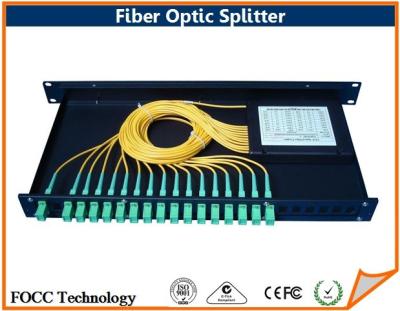 China Divisor de banda ancha de la fibra óptica OM3, acoplador fundido modo multi con los diversos conectores en venta