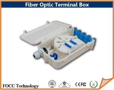 China Wall Mounted 12 Core Fiber Optic Terminal Box For Optical Splitter Module for sale