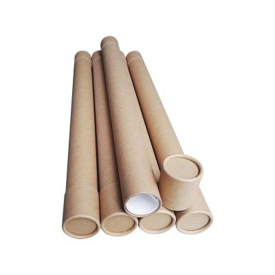 China Recycled Materials Fishing Rod Cylinder Kraft Paper Tube Picture Roll Sleeve Paper Tube Packaging And Transportation for sale