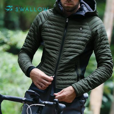 China SWALLOW Green Mens Cycling Wear Breathable Thermal Reflective Custom Bike Riding Jackets Cycling Jacket for sale