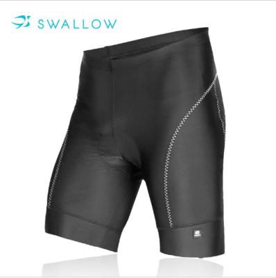 China OEM ODM Breathable SWALLOW Unique Design Breathable Black Padded Seamless Mens Cycling Shorts for sale