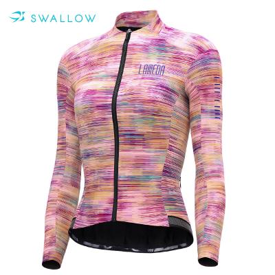 China Breathable OEM ODM Autumn Long Sleeve Women Custom Winter SWALLOW Cycling Jacket for sale