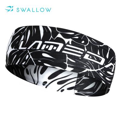 China ODM Sports SWALLOW OEM Breathable Lightweight Knitted Headband Custom Logo Sports Headbands for sale