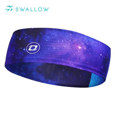 China ODM Sports SWALLOW OEM Breathable Lightweight Knitted Headband Custom Logo Sports Headbands for sale