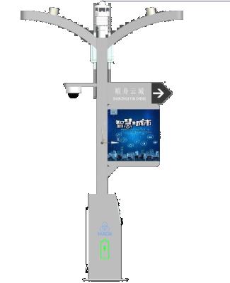 China Smart city smart pole with smart wifi transmitter LED screen display cctv street light pole for sale