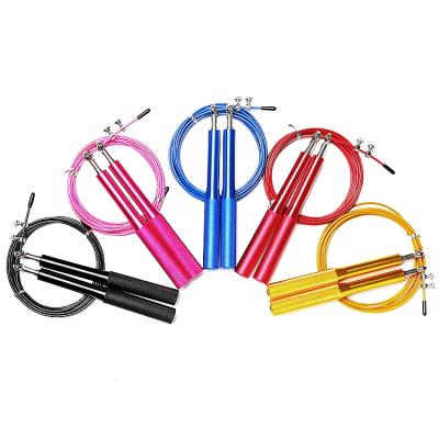 China Home\Gym\Sports Performance Customized Fitness Multi-Color Optional Exercise Handle Metal Adjustable Jumping Jump Ropes for sale