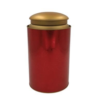 China Round Tea Tin Box Tea Metal Cans , Round Tea Tin Box With Customer Printing Artwork for sale