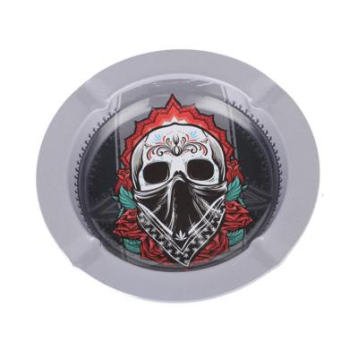 China Gift & Round Craft Ash Tin Tray With CMYK Printing for sale