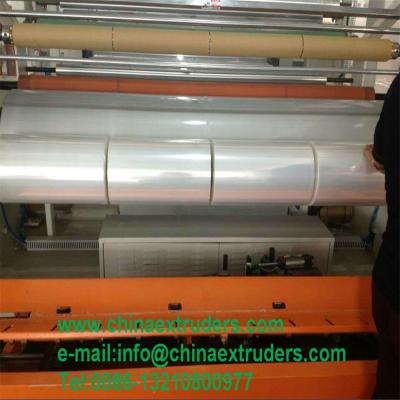 Cina LLDPE Double-Screw Automatic PVC Plastic Cast Stretch Film Blowing Machinery in vendita