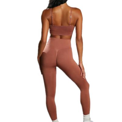 China Wear fitness winter ladies yoga seamless set crac! crack! Bum Gym Sets New Workout Breathable Suit Women for sale