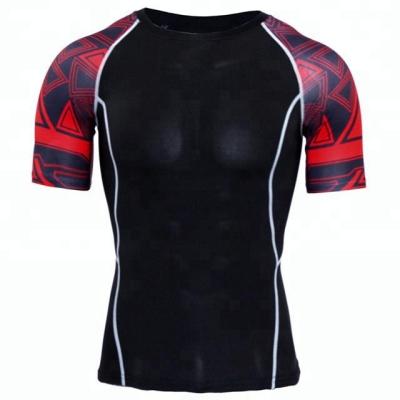 China Latest Men's Performance Breathable Compression Skin Tight Gym Shirt for sale