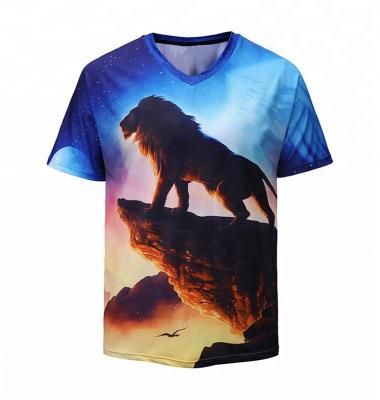 China Anti-pilling Wholesale High Quality Unisex All Over 3D Printed Sublimation T-Shirt for sale