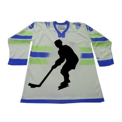 China Shirts & Tops Free Artwork Embroidery Blank Hockey Jersey , Custom Make Sublimation Ice Hockey Uniforms for sale