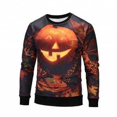 China New Halloween Style QUICK DRY OEM Custom All Over3d Printing Crewneck Sublimation Sweatshirt for sale