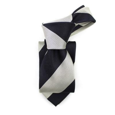 China 100% Handmade Formal Business Men Fashion Netting Woven Stripe Wall Tie Premium Luxury Silk Woven Bricks for sale