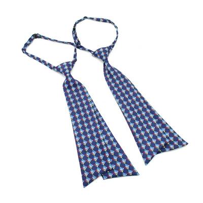 China 100% Handmade In China Wholesale Easy Handmade Durable Twill Polyester Pretied Wear Custom Print Neck Ties For Women for sale