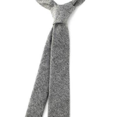 China 100% Chinese Wholesale Hot Selling Handmade Hunting Men's Slim Fit Winter Fashion Tweed Polyester Wool Narrow Skinny Tie Ties for sale