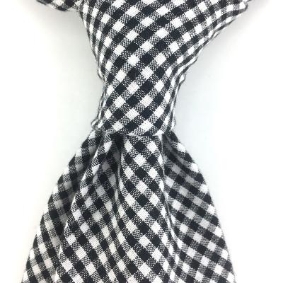 China 100% Handmade MARS EXPO Individuals Bowing Men Fashion Male Plaid Casual Classic Checked Plaid Cotton Handmade Organic Ties Running Ties for sale