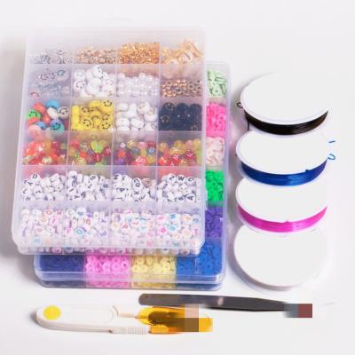 China Diy Clay Beads Acrylic Letter Beads Handmade Beading Pendant Soft DIY Accessories For Jewelry Making for sale