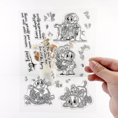 China Cute Decoration Christmas Celebration Cartoon Pattern Diy Stamp Clear Stamps For Card Making Stamp Templates for sale