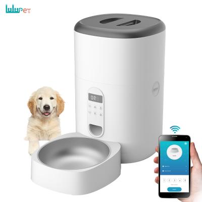 China New Design Pet Smart Timing Automatic Feeder 6L Large Capacity Tuya Wifi Auto Pet Bowls and Feeders for sale