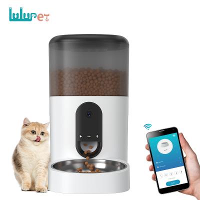 China 2022 Pet Feeder Automatic Smart Home Pet Supplies 6L Large Capacity Pet Food Dispenser Cat Feeder Automatic Wifi Control for sale