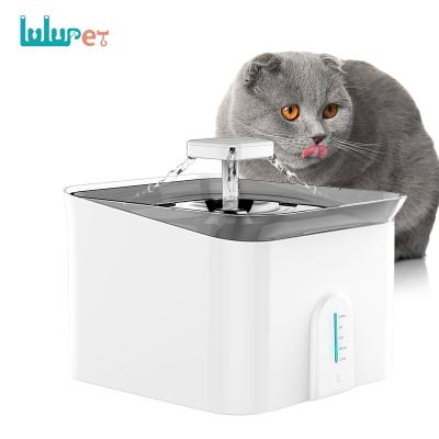 China Automatic Water Cat Drinking Fountain Lulupet Pet Water Dispenser Wifi 3L App Automatic Smart Bowl Stainless Steel for sale