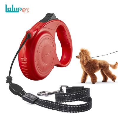 China Durable Logo Retractable Dog Leash Adjustable Custom Nylon Rope Heavy Duty Pet Leashes For Dog for sale