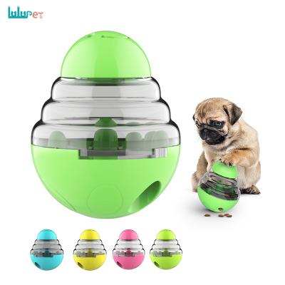 China Viable Hot Sale Dog Food Puzzle Toy Tumbler Design Heavy Duty Cat Kibble Treat Dispensing Pet Feeder Toys for sale