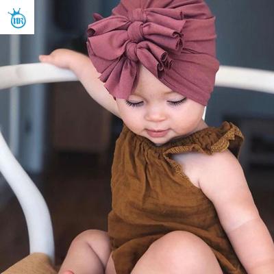 China New Hundred Day Soft Headband Baby Wrapped Head Cute Hat Ear Cap Cute Halogen Protective Baby Wear Cotton Indian Hat for sale