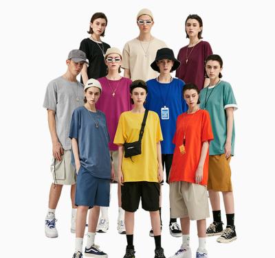 China High Quality USA QUICK DRY Multi Colors Men Oversized Long Loose Custom Design T-shirt Soft Comfortable Cotton Couples T-Shirt for sale