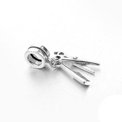 China The FASHIONABLE unique design of RINNTIN CB58 CHARM 925 Sterling Silver Wholesale Charms Pendant bracelet charms for sale