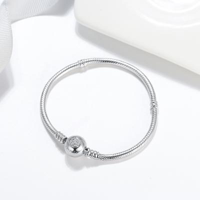 China RINNTIN CBB01 Fashion Charms Bracelet 925 Sterling Silver DIY Jewelry Snake Bracelet CLASSIC For Women for sale