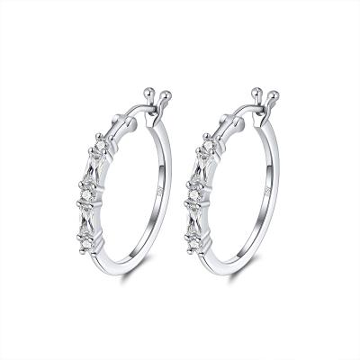 China RINNTIN SE240 Romantic Jewelry Wholesale 925 Sterling Silver Hoop Earrings For Women for sale