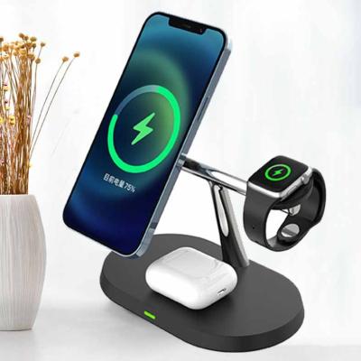 China Mobile Phone Angel Wings 3 in 1 Multi Functional Magnetic Bracket Wireless Magnetic Charging Fast Charging for sale