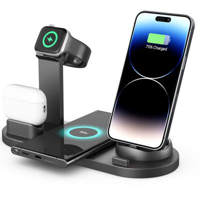 China A103 Mobile Phone Magnet Power Supply Large Capacity Wireless Mobile Charger Three In A Cell Phone Vehicle Desktop Bracket for sale