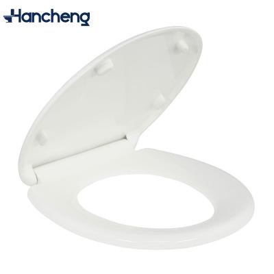 China Slow-End Toilet Seats Toilet Seat Quick Release for Easy Clean and Top Fixing, UF White Resistant Material Antibacterial Toilet Seat for sale