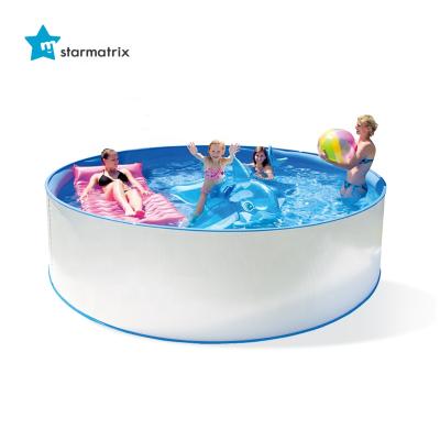 China Family Size Easy Outdoor Optional Color Installation STARMATRIX Steel Wall Over Ground Pools Fpiscina De peeled acero sobre el suelo for sale