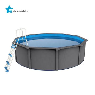 China Easy Installation STARMATRIX Factory UV Resistant PVC Coating Steel Wall Above Ground Swimming Pool Water Park With Skimmer for sale