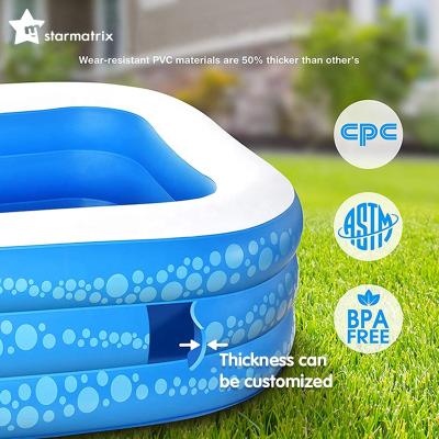 China Easy Set STARMATRIX Factory C12200030 Surface Easy Out To Place Family Size Inflatable Swimming Pools for sale