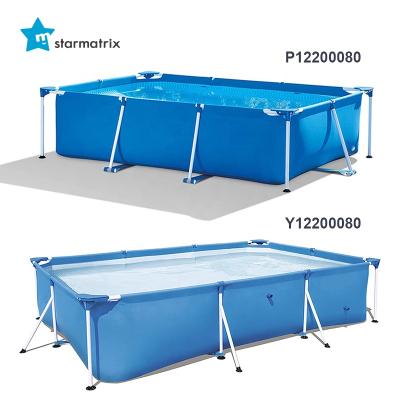 China STARMATRIX factory eco-friendly PVC swimming pool and accessories household backyard goods rectangular metal frame swimming pool for sale for sale