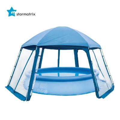 China STARMATRIX Factory PH03 Pool House Three Doors With Zipper Pool Dome Cover Pool Tent 600x420x280 for sale