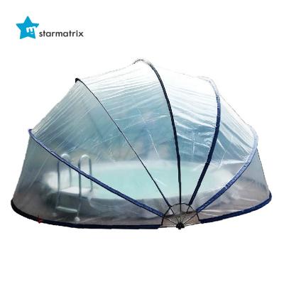 China Faster Heating Pool Water STARMATRIX Factory PH-05 Reinforced Base Block 2.5m Above Ground Height Pool Dome Cover Pool Tent for sale