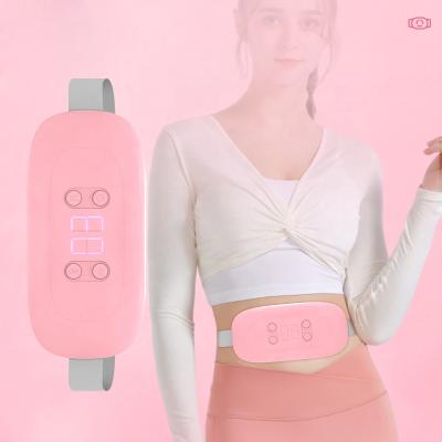 China Latest Convenient 3 Heat Levels 3 Vibration Massage Modes Portable Electric Fast Heating Menstrual Heating Pad for sale