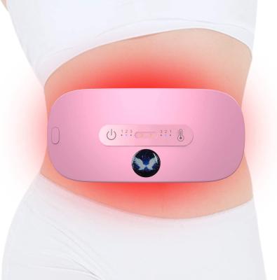 China Comfortable Women Heating Hot Brace Menstrual Period Waist Belt Womb Body Passionate Massager Waist Pads For Relief Dysmenorrhea Pain for sale