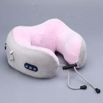 China Portable Smart U Shaped Pillow Massager Massage Device Neck Vibration Massager Cervical Pain Comfort Relief Stiffness Pillow for sale