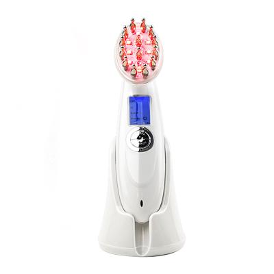 China home & Hot Selling Electric Anti Hair Loss Regrowth RF Red Light Therapy Massage and Laser Magic Comb Travel for sale