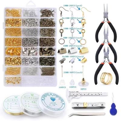 China Hot Sale Party Jewelry Making Kit Full Set Jewelry DIY Making Tools Box Sets Base DIY Jewelry Materials Accessories for sale