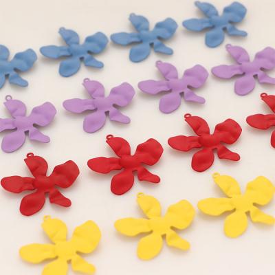 China Wholesale Colorful Alloy Flower Charm Charms Alloy Pendants DIY Jewelry Components and Findings for sale